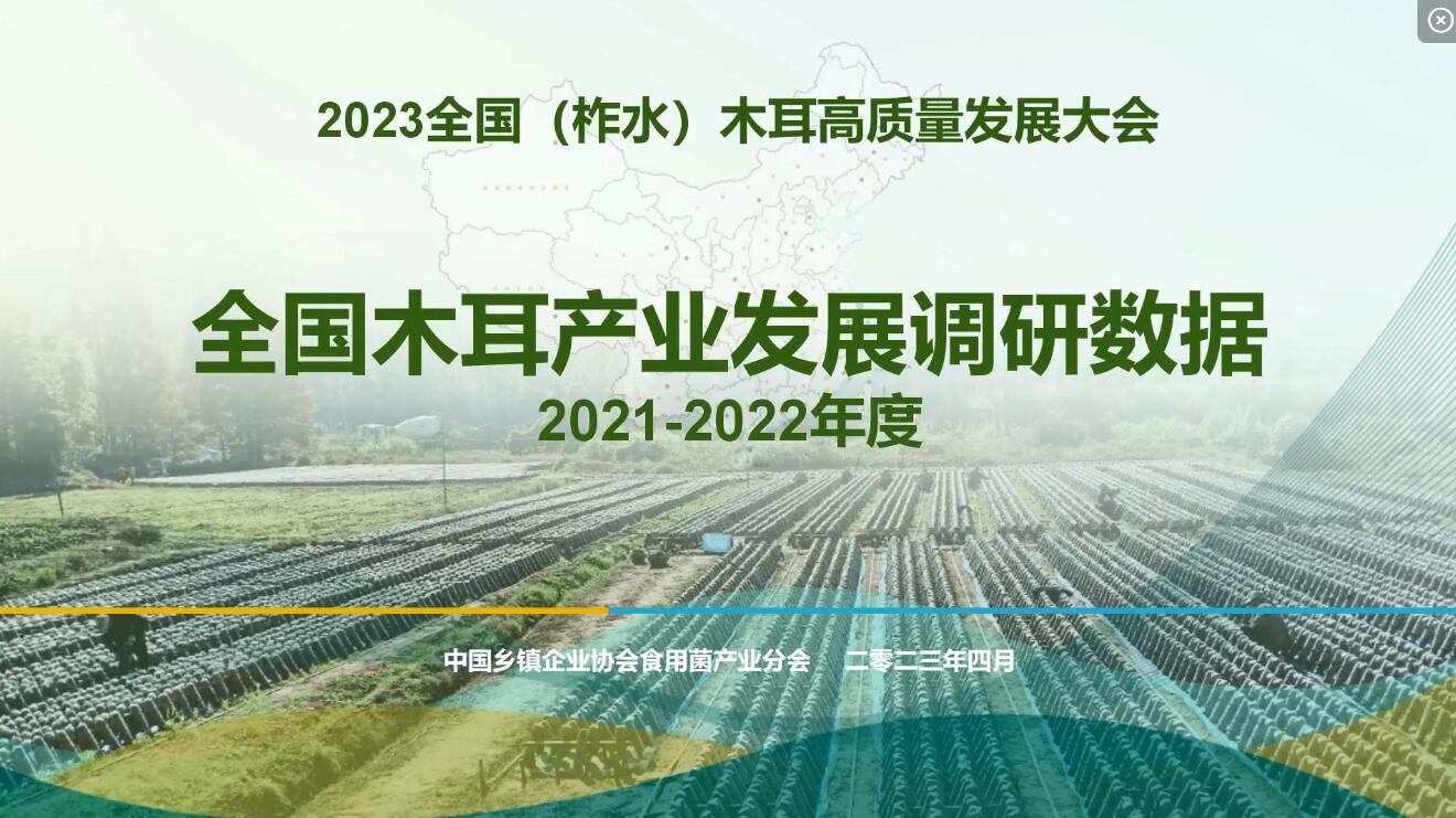 2021-2022年度全國木耳產業(yè)調研數據-李昊